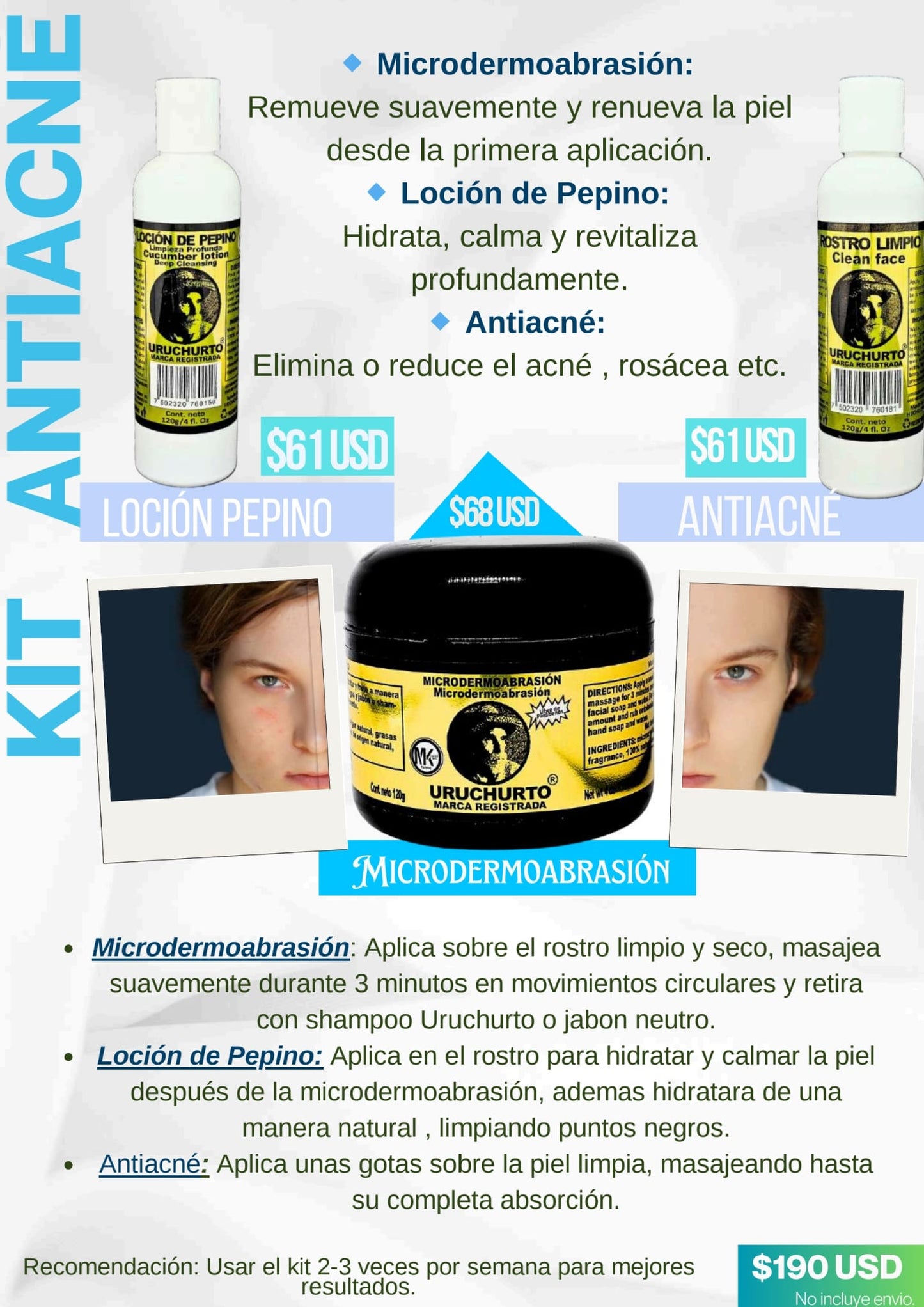 KIT ANTIACNE URUCHURTO